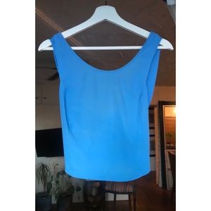 Lush Baby Blue Crop Top, Criss Cross Back, Size Medium, Vintage Circa 2014